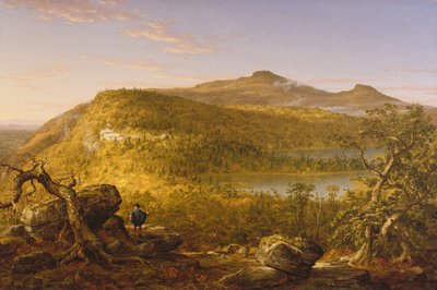 A View of the Two Lakes and Mountain House, Catskill Mountains by Thomas Cole